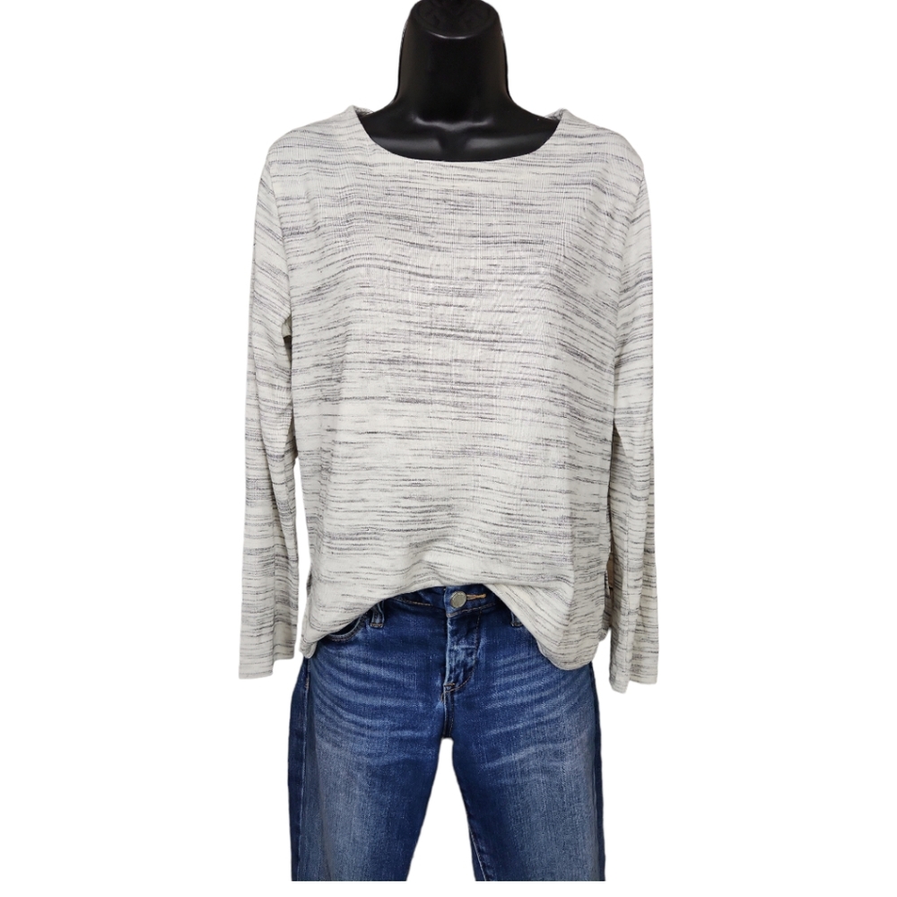 J. Crew Space Dye Boat Neck Long Sleeve Top - Small - Picture 4 of 12